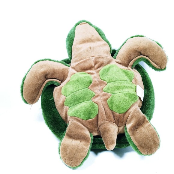 JLI Green Plush TURTLE 1994 Cute 13" Realistic Stuffed Animal - Picture 5 of 6